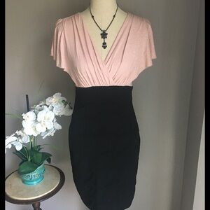 Enfocus Studio Pink and Black Dress Size 8